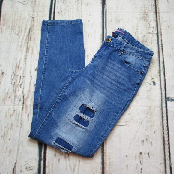 Elite Denim - Elite Juniors Destroyed Distressed Boyfriend Jeans